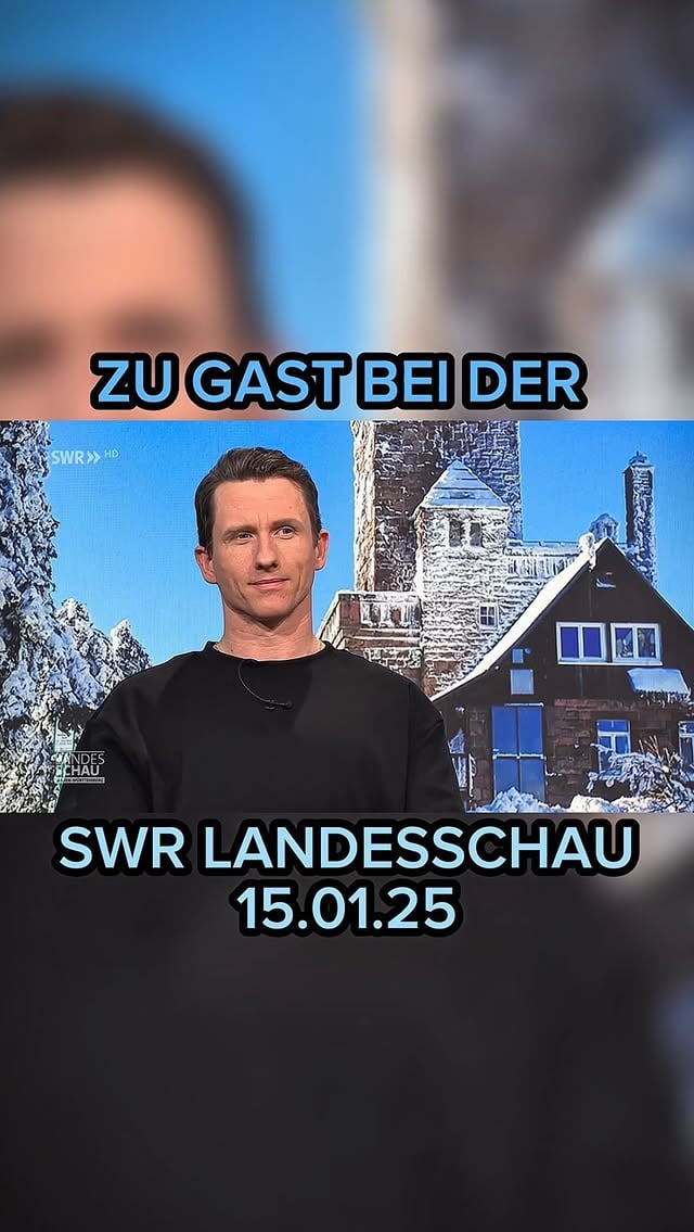 Zu Gast bei der SWR Landesschau am 15.01.25 Vielen Dank für diesen tollen Tag an das ganze SWR Team.#schwarzwald #laufen #sport #ultramarathon #training #glücklich #bewegung #winter #fernsehen #swr #klimmzüge by @danny_run