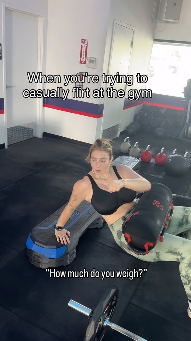 Just some casual gym rizz by @lexicgoldberg