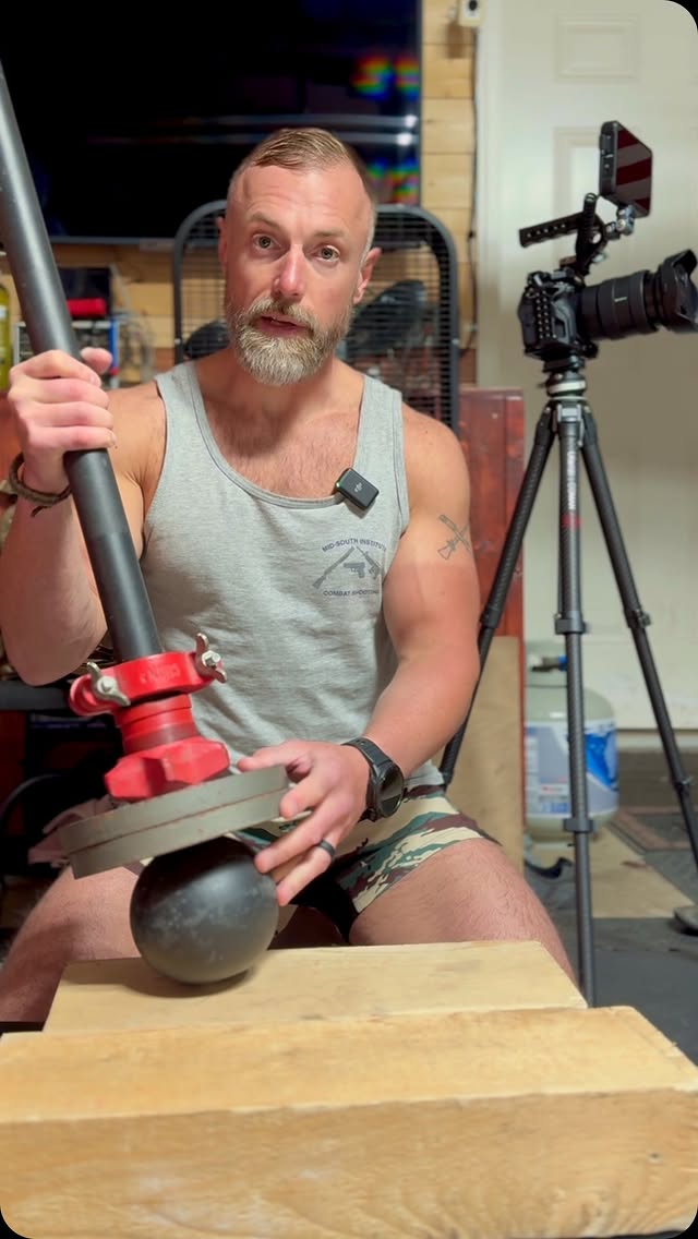 I get a lot of questions on here about the added weight to the mace bell. Here is my easy solution.#tothecoreactual #garagegymlife #garagegymathlete #garagegymworkout #strengthandconditioning #steelmace #steelmaceflow #steelmacetraining #steelmaceexercises #macebell #kettlebelladdict #kettlebellathlete #fitnessmotivation #functionaltraining #functionalfitness #fitnessaddict #combatathlete #40andfit #fitnessover40 #fitcop #policefitness #swatfitness #policefitnessnutrition #fitdad #notadadbod by @tothecoreactual