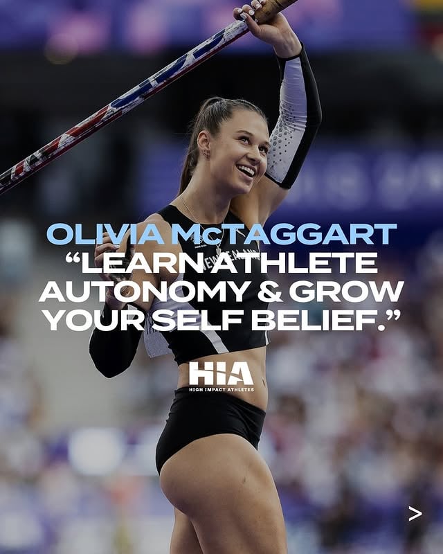 Giving thanks and giving back. 🙏 Get to know our newest #ChampionOfChange at Team HIA. The pole vaulter sensation from New Zealand @livi_mctaggart_pv is fresh off the back of her first @diamondleagueathletics win and is ready for more. by @livi_mctaggart_pv