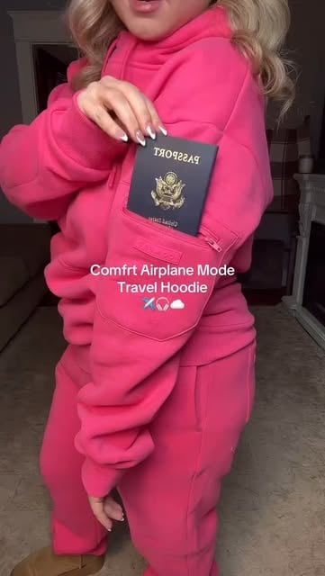 Airplane Mode Hoodie ✈️😴

Oversized, ultra-comfy hoodie with a built-in eye mask for flights, road trips, or cozy days at home. Perfect for airport looks, long travel days, or just turning off the world in style.

#airportoutfit #travelessentials #comfystyle #travelinstyle