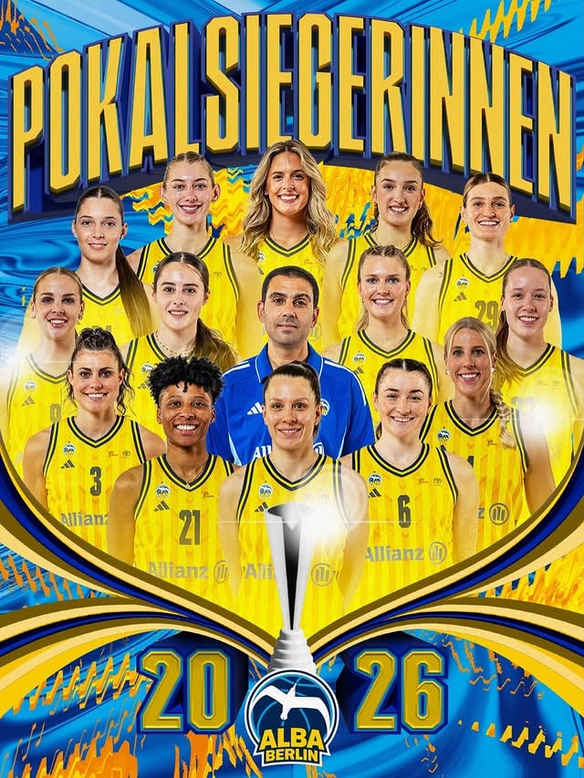 POKALSIEGERINNEN ❤️‍🔥❤️‍🔥❤️‍🔥WE DID IT: Wir schlagen die Rutronik Stars Keltern im Overtime-Thriller und holen zum ersten Mal in der Vereinsgeschichte den DBBL-Pokal 🥹🏆 by @albaberlin