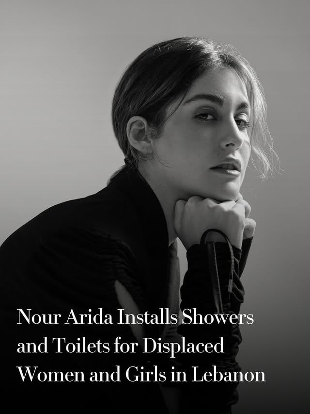 As Lebanon’s humanitarian crisis deepens, #NourArida’s @sorbeskin has partnered with ANERA and the Lebanese Red Cross to provide safe sanitation facilities for displaced women and girls – restoring dignity, privacy and a sense of comfort in the midst of conflict. While emergency responses often focus on food, shelter and medical aid, access to safe and private sanitation remains essential. “It breaks my heart seeing how women and young girls are victims of wars created by men,” Arida tells #VogueArabia. “Through this initiative I wanted to raise awareness on the importance of women having some sort of dignity, personal hygiene and a sense of comfort amidst the nightmare they are living in.”Tap the link in bio for the full story.في ظل الأزمة الإنسانية المتفاقمة التي يمر بها لبنان، أطلقت المصممة نور عريضة، مؤسسة علامة "سوربيه"، مبادرة تضامنية بالتعاون مع منظمة "أنيرا" والصليب الأحمر اللبناني. تهدف المبادرة إلى تأمين مرافق صحية آمنة للنساء والفتيات النازحات، سعيًا لاستعادة كرامتهن وخصوصيتهن وسط الصراع. ورغم أن أولويات الإغاثة تنصب غالبًا على الغذاء والمأوى والمساعدات الطبية، إلا أن توفير مساحات خاصة للنظافة الشخصية يظل ضرورة ملحة للمرأة. وفي حديثها لڤوغ العربية، عبّرت نور عن تأثرها قائلةً:"ينفطر قلبي عند رؤية النساء والفتيات ضحايا لحروب لا يد لهن فيها. أردتُ أن تكون هذه المبادرة صرخة توعية بضرورة صون كرامة المرأة وضمان حقهن في النظافة الشخصية والشعور بالسكينة، وسط الكابوس الذي يعشنه".انقروا على الرابط في البايو لقراءة القصة كاملةً.