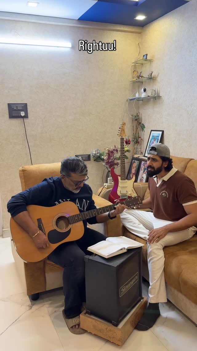 So this happened last night after two years of procrastination! Adengappa 2peru orchestra kuzhu 🎸 by @swaminathan_anantharaman