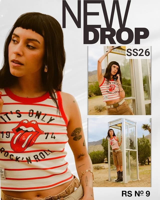 It’s only rock’n’roll but you’ll like it! Drop 2 of Spring/Summer 2026 has landed at RS No.9 - just in time for Festival Season…Check out the new pieces on rollingstones.com by @rollingstonesstore