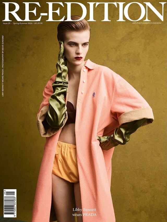 LIBBY ~ MNSTR#Libby @libbyybennett for @reeditionmag SS26 by @solvesundsbo styling @gro.curtis.studio make up @hiromi_ueda hair @stelioschondroshair casting @shaunbeyen #MonsterMgmt
