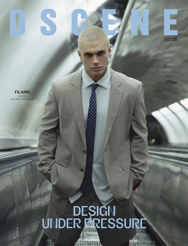 DSCENE Magazine reveals musician @filarrimusic as the first cover star of its "Design Under Pressure" Issue captured by photographer @luccstepanovic Stay tuned for the Exclusive Interview + full editorial with Filarri on our site DESIGNSCENE.NETDesign Under Pressure examines the forces shaping contemporary culture through fashion, music, design, architecture, art, and public life. The issue looks at pressure as a creative condition, tracing how artists, designers, and cultural figures respond to expectation, speed, visibility, and control. With Filarri on the first cover, DSCENE opens the issue through a story grounded in vulnerability, authorship, and the need to protect creative space. Pre-order your print & digital copy in the link in bio.Photographer LUKA STEPANOVICStyling MANDA JAVORINA @manda_javorina Grooming and Makeup ARTHUR KHATT @arthurkhatt Production BORISLAV UTJESINOVIC @borislav.utjesinovic Talent FILARRIFilarri is wearing a full @hugo_official look by @filarrimusic