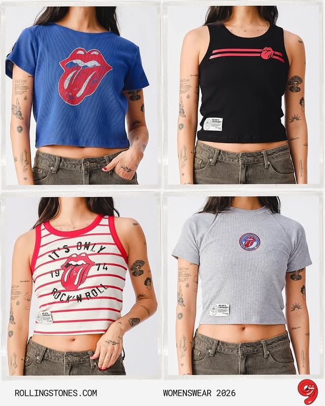 Lighter fits, warmer days. Discover the latest women’s tops on the Stones RSNo.9 store. by @rollingstonesstore