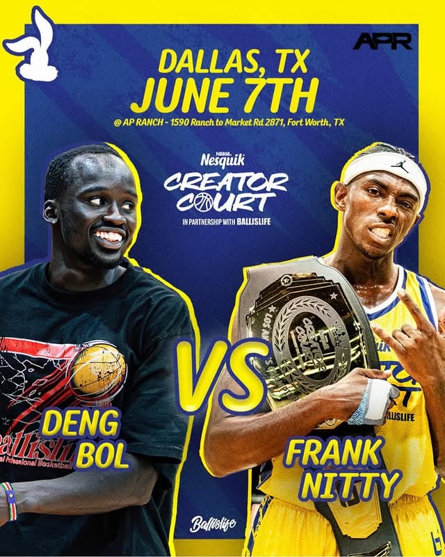 We’re bringing straight BANGERS to @nesquikusa Creator Court this time around 🤯@franknittyy and @dengb.99 are matching up in a matchup of two ELITE athletes and super high level hoopers!! 👀Who you got taking this matchup?! 🤨 by @ballislife