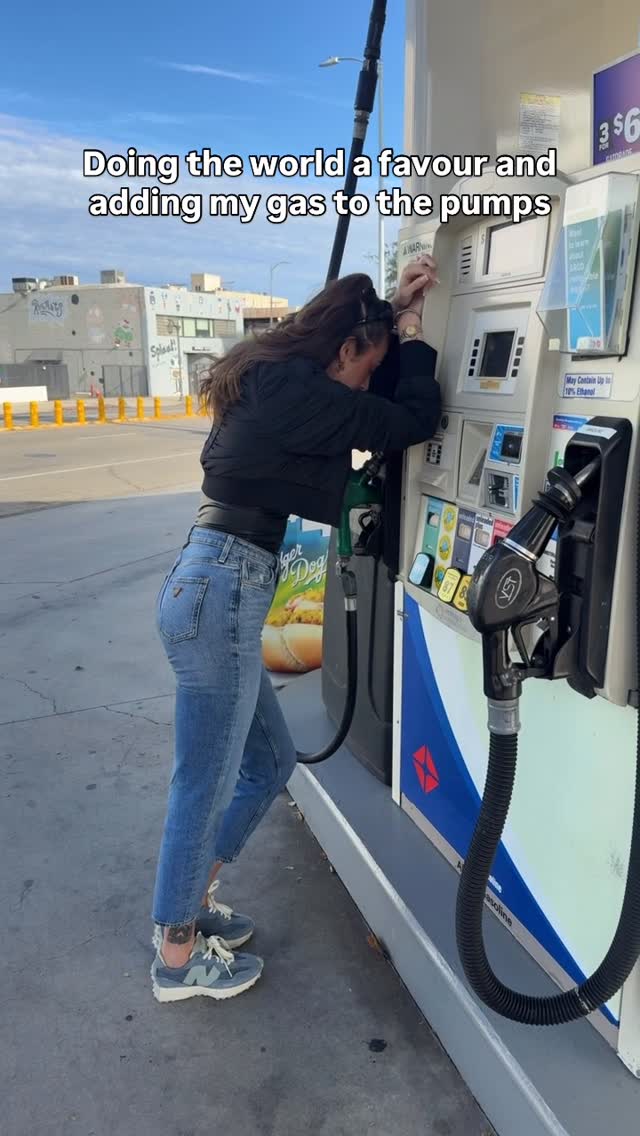 GAS PRICES IN AMERICA SUCK A$$ WTF TAKE MINE by @chloeveitchofficial