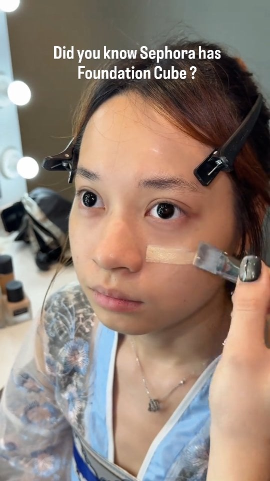 Trying out Cube Foundation at Sephora by @unicorn_salon__