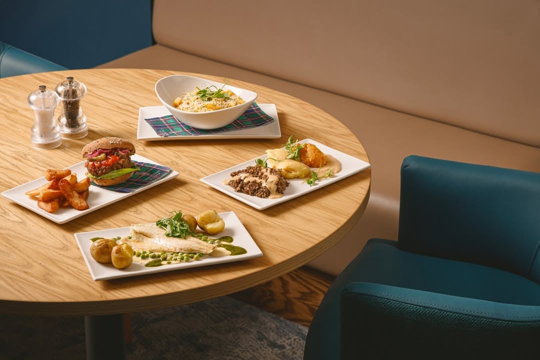 Enjoy a meal in the Club Car during your journey or in our Euston lounge before travel 🍽️Browse our menu before you travel.#caledoniansleeper #visitsscotland #visitbritain #sleepertrain by @caledoniansleeper