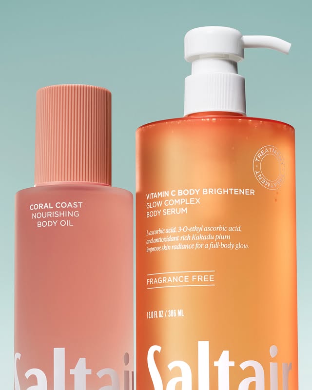 A simple-but-powerful addition to your body care routine. Pair Vitamin C serum with our nourishing body oils to lock in hydration, amplify glow, and get smoother, softer summer skin. by @saltair