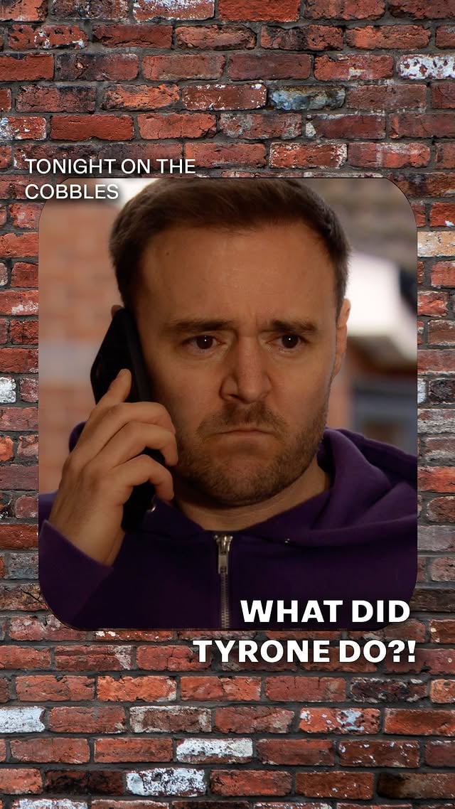 Who is Tyrone talking to? 👀 And what happened the night Theo died? 😳#corrie by @coronationstreet