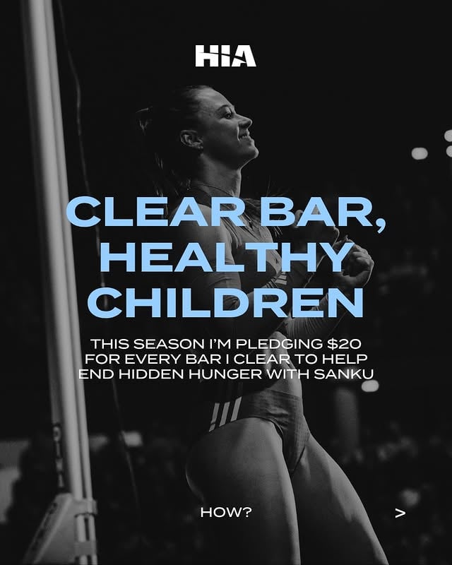 Sport can be a selfish endeavourWhilst I hope to inspire others to get into sport and chase their dreams I also want to see a wider impact. This is my seasons pledge. $20 for every bar I clear. But even $1 (£0.45) or ($0.60USD) can improve the lives of 10 children through @sankufortification Check them out and get involved with me 🤗 Link in Bio by @livi_mctaggart_pv
