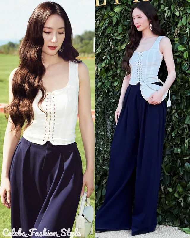 Krystal Jung, Rebecca Patricia Armstrong, Li Bing Bing and Gao Yuan Yuan attended Ralph Lauren’s Polo Cup in Beijing. by @celebs_fashion_style