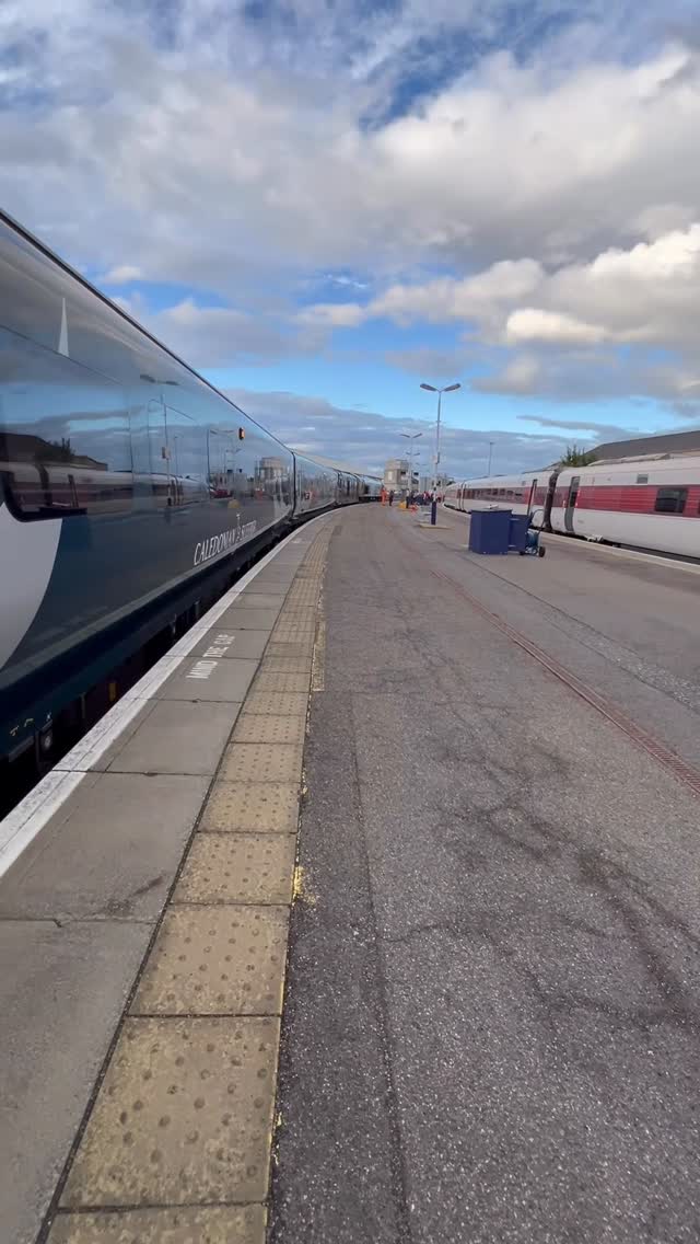 Delighted to travel in comfort and style with @caledoniansleeper from Inverness to London.It’s daylight till 11pm, we come through the cairngorms with snow on the mountains, and the club car is a treat with great meals and refreshments. Thanks to the smiling staff for making this a journey to relish! by @caledoniansleeper