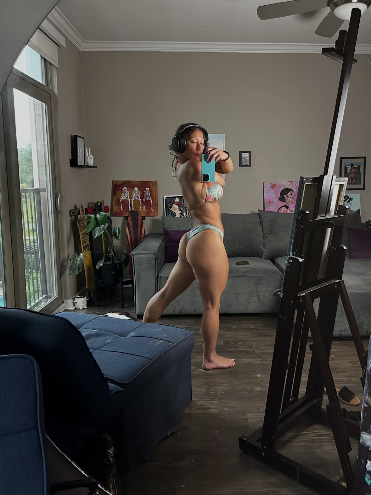 almost didn’t post this because i’m not happy with my body rn🙄... BUT when i’m 65 years old, i don’t want to look back and wonder why tf i didn’t just share! 

it’s wild bc the reality is some people will tell me i’m fit af, while others who have witnessed my crazy fit physique will say i’ve really let myself go. the view depends on where you’re standing. i’m just documenting where the rebuild begins ☺️