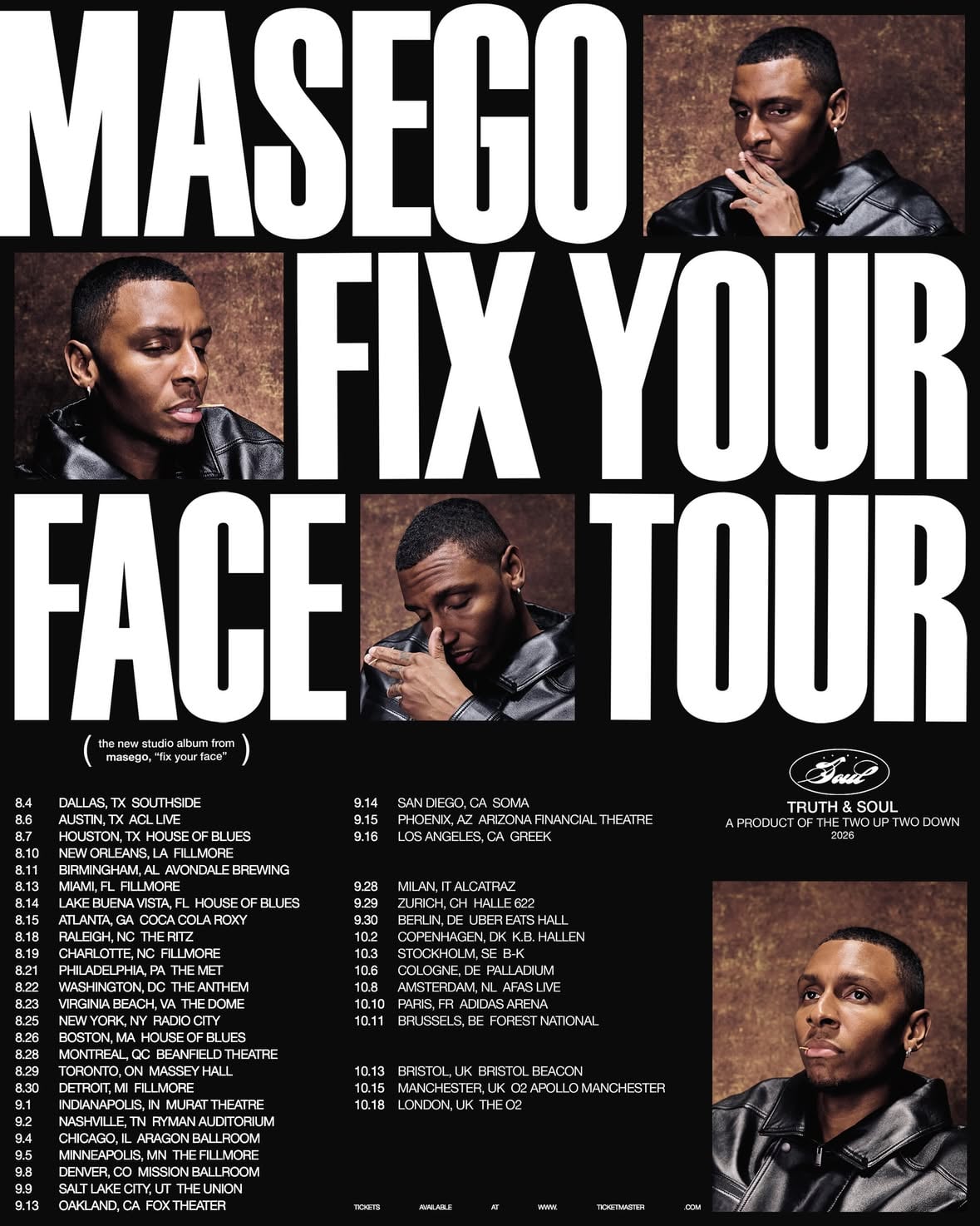 This is not a drill!!! I am leaving the comfort of my home and coming city to city. You gon’ pull up on me or what? Sign up in my bio, I’ll text you the code before tickets go live. Text: +1 (757) 979-6474

See you soon. 

Pre-sale opens Tuesday 6/9 @ 10am local

General on sale, Friday 6/12 @ 10am local