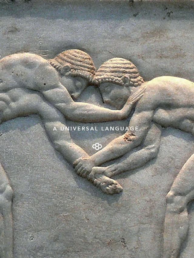 The First Sport. 
Wrestling.