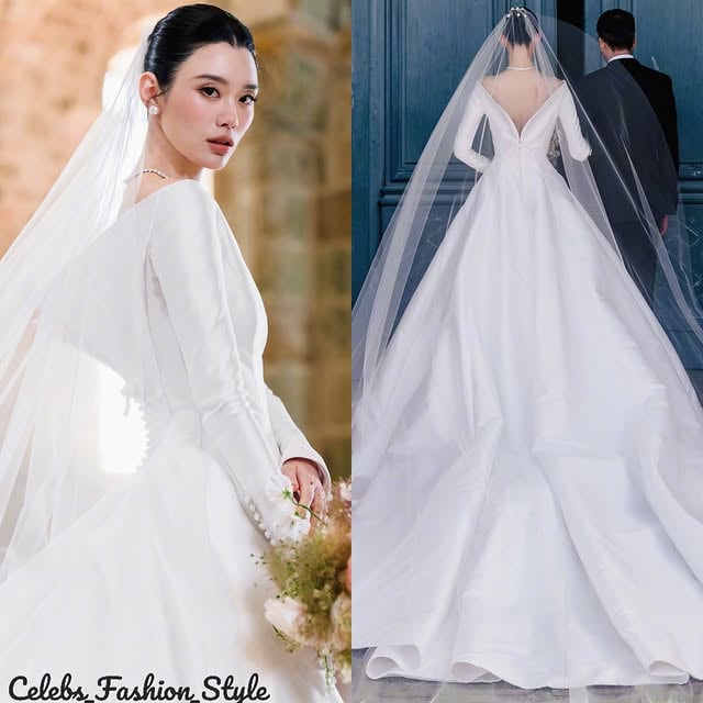 Supermodel Xi Meng Yao weds in custom Dior by Jonathan Anderson. The gown is fit for a royal wedding. It’s modest, romantic and literally simplicity at its finest. Congratulations 🤍 by @celebs_fashion_style
