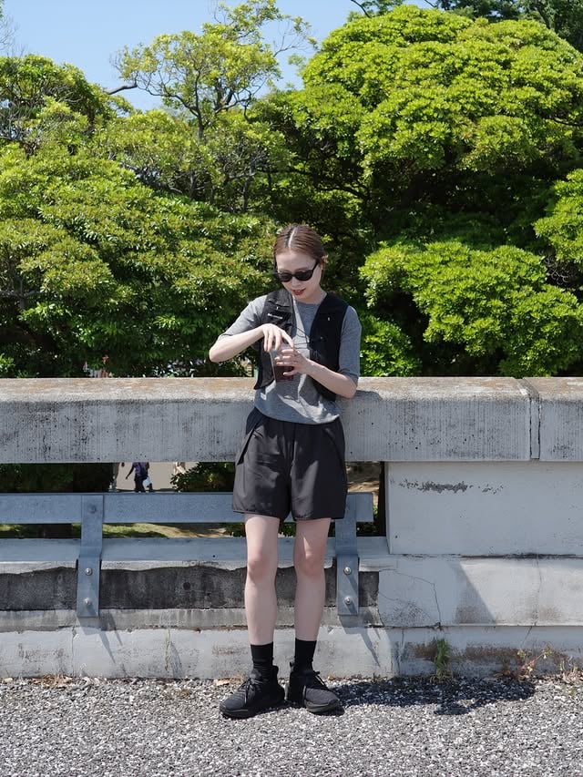 walking、runningのあとは @crispsaladworks 行く流れ多い🥗THE CAL-MEXがだいすき！こればっかりで挑戦しない😚VEST @salomon T-SHIRTS @outdoorproducts_usualthings SHORTS @outdoorproducts_usualthings SHOSE @nike by @___073_m