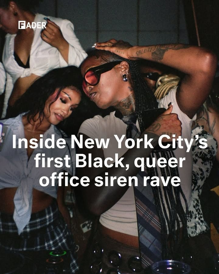 The 9-to-5 uniform usually comes with a set of rules on how Black women should act, wear their hair, and often shrink themselves to make people comfortable. But inside the dark, underground rooms of @h0l0.nyc, the dress code was a giant middle finger to it all.

On Thursday, May 21, @ggg.nyc and music performance platform @nsfw.sessions teamed up to throw New York City’s first office siren-themed rave at @h0l0.nyc kicking off Pride month. 

At the link in bio, see photos from the event where @tyqurah, @lil2hood_, @nopromises.mp3, @daddie.wav, and @hallecherry hit the decks while DMV’s @jabbagotdajuice and @maleighzan also performed in between sets. 

📸: slide 8: @emnetiye slides: 1, 2, 3, 4, 6, 9, 12, 12, 13 @earthto.jay 
✍️: @kylahnicole