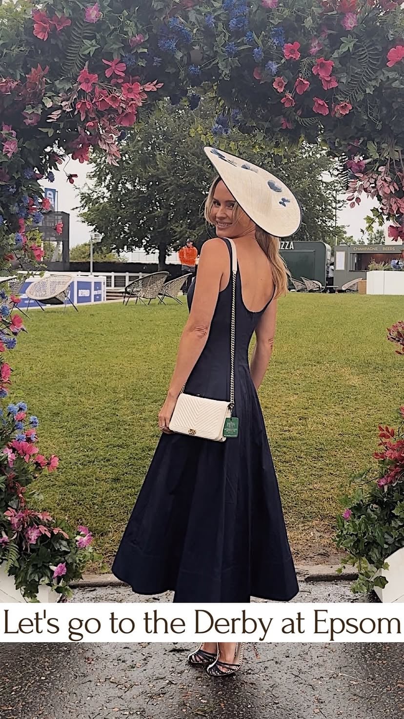 Bring your fanciest hat and dress and come with us to Derby day at @epsomdownsracecourse 🐎 

As a Swede, I’m absolutely fascinated with the English races. I LOVE that I get a reason to not only wear a really nice dress, but also an actual hat! 

No matter how many times I go, I don’t ever think I could get over the excitement.

We were invited to a box with @thejockeyclub and @greenroomvip and lucky that, because the wind was strong and my hat kept flying off (it did and covered someone in champagne, but that’s a story for another time).

The wonderful @thehousebuild had a great story and a tip on which horse was going to win the derby. An old buried time capsule with a prediction of a Christmas themed horse to win. 

So we all decided to bet on the same horse - and let’s just say from now on I’m never betting on a horse without asking Becks first - Christmas Day only went and won! 

You can imagine the cheers in our box. It was so fun! 

Safe to say it was one of the best days we have had in a long time and I can’t wait to go again next year! 

Details in my first comment 🤍

*pr event

#tessmontgomery #racedayoutfit #epsomdownsracecourse #raceday