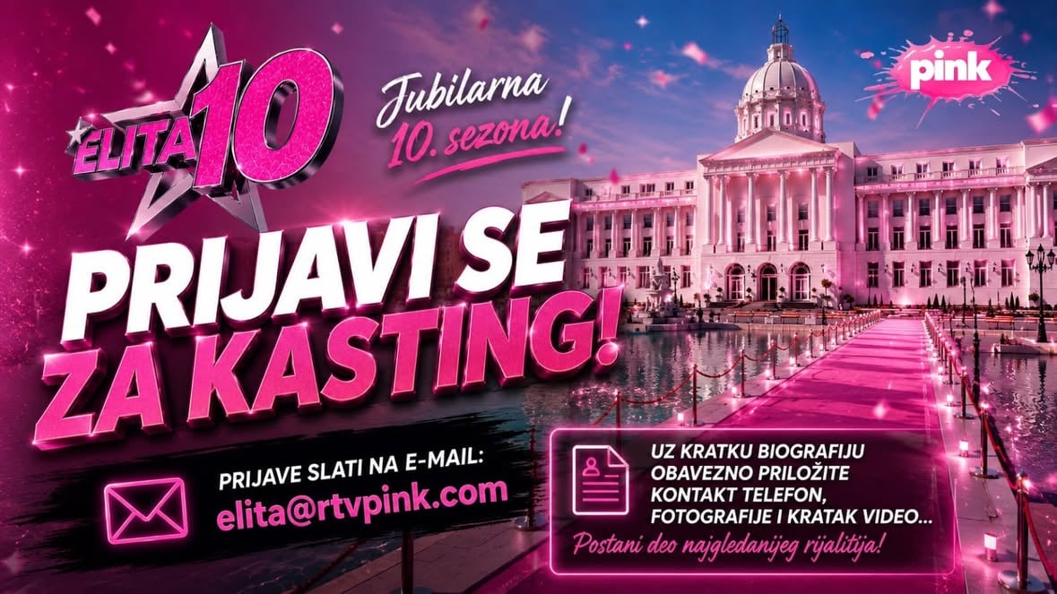Prijave na mail elita@rtvpink.com