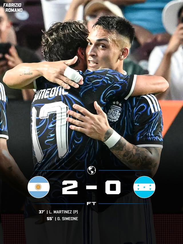 👋🏼 𝐖𝐎𝐑𝐋𝐃 𝐂𝐇𝐀𝐌𝐏𝐈𝐎𝐍𝐒 ➡️ 𝐑𝐄𝐀𝐃𝐘! 🏆🇦🇷

Argentina win friendly game with 𝐌𝐞𝐬𝐬𝐢 𝐭𝐚𝐤𝐢𝐧𝐠 𝐧𝐨 𝐫𝐢𝐬𝐤𝐬 💆🏼‍♂️🪫
