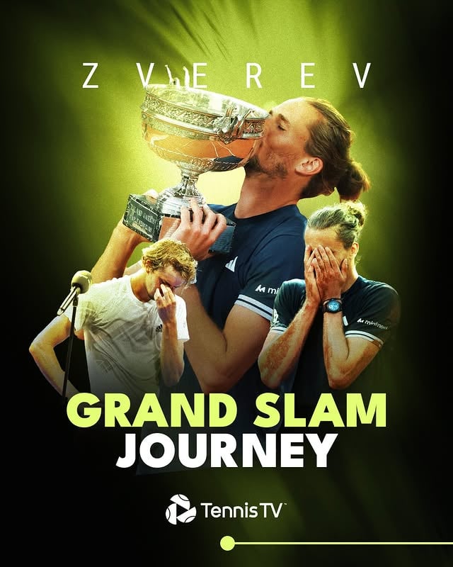 If at first you don't succeed... 🏆

#tennis #tennistv #atptour #zverev #rolandgarros