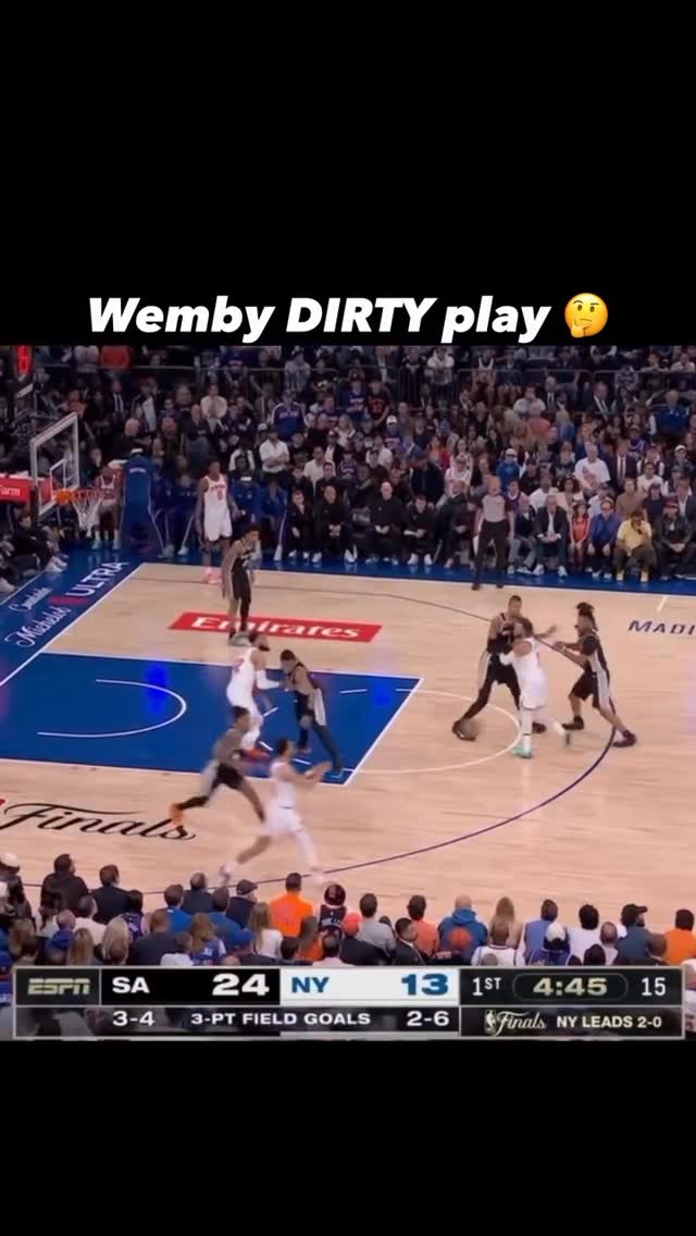 I Expect Mitchell Robinson To Run Through Wemby’s Chest In The First 3 minutes of Game 4. This abuse has to stop. Let’s Discuss…..