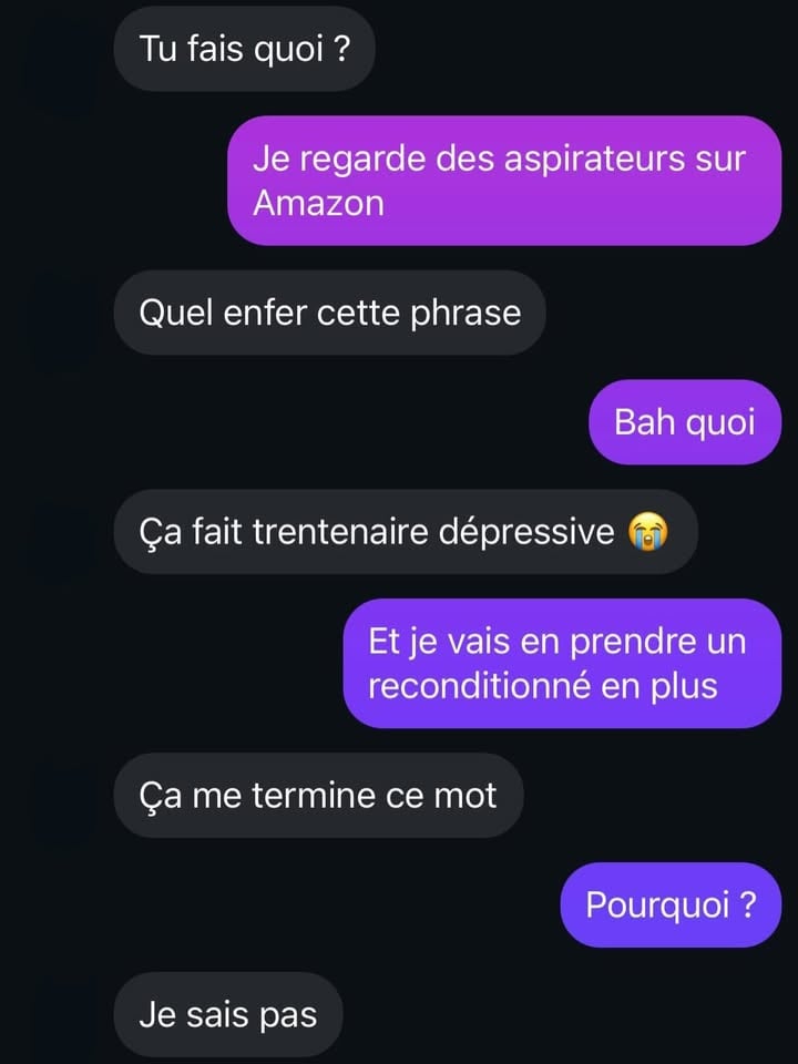 Ton ex qui ne loupe pas une occasion

Si seulement les exs étaient testés et garantis comme la sélection seconde main @amazon.fr 

*collaboration commerciale