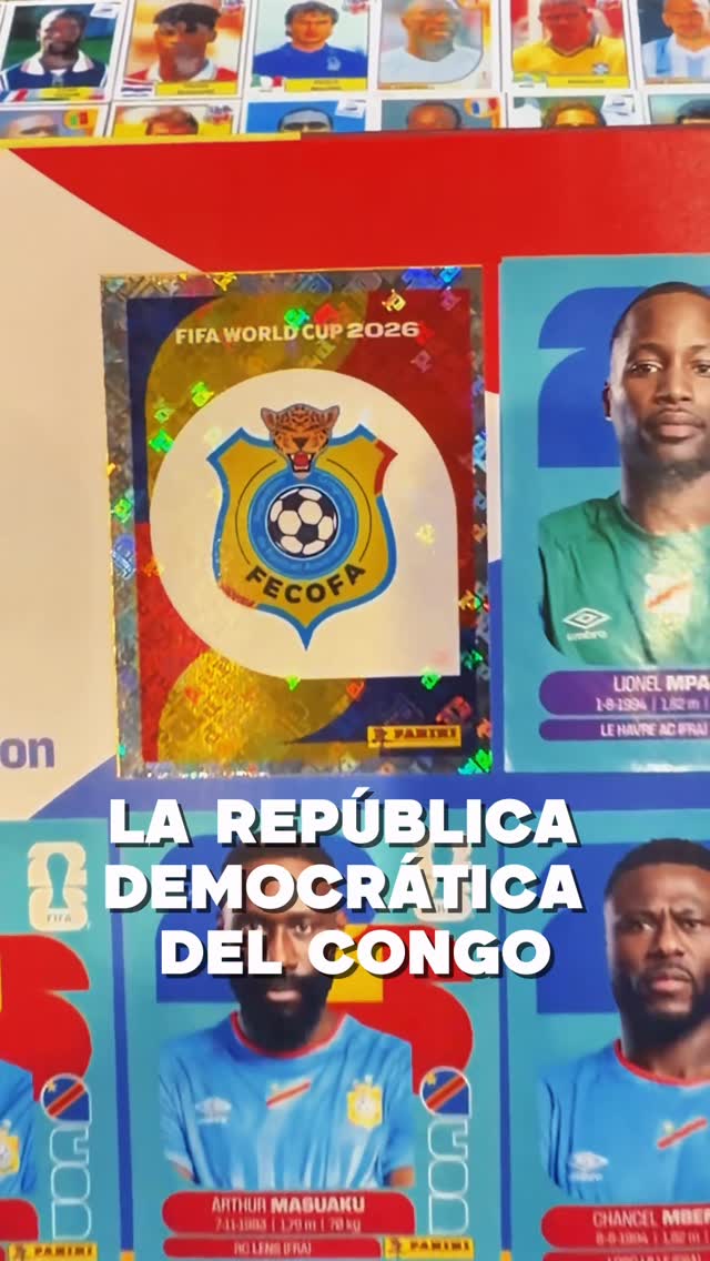 Acompáñame a llenar el álbum del Mundial… hoy le toca República Democrática del Congo 🇨🇩🔥Déjame en los comentarios la siguiente selección.#AlbumMundial2026 #Mundial2026 #PaniniMundial #RepublicaDemocraticaDelCongo #Futbol by @davepautac