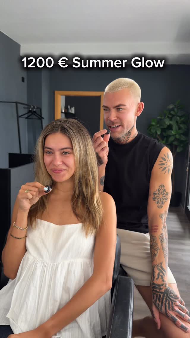 Summer Glow for my love @paulinaerdmann 💛#hairtok #friseur #friseurmannheim #hairtransformation by @paulinaerdmann