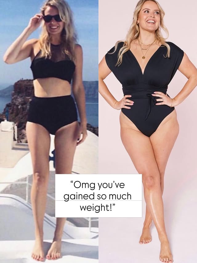 And look how much else I gained too! 

My entire life, I believed being thinner would make my life *better*… But the thinner I became, the more I realised the opposite was happening. My life narrowed and narrowed.

When I started to gain weight, I found that the more space my body took up, the more space there was for joy and connection and spontaneity and living.

In a world that constantly tells women to shrink themselves, gaining weight can feel like failure. But sometimes it’s evidence that you’re healing.

So if you’ve gained weight because you’re no longer at war with food, your body, or yourself… I hope you know that’s something worth celebrating. ❤️❤️