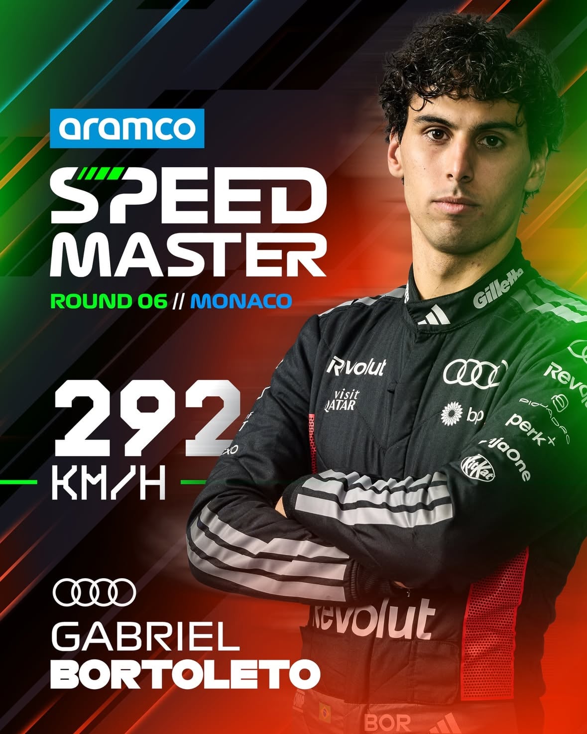 Flying out of the famous tunnel 🤩

Gabriel Bortoleto is the @aramco Speed Master in Monaco 💪

#F1 #Formula1 #MonacoGP @gabrielbortoleto_