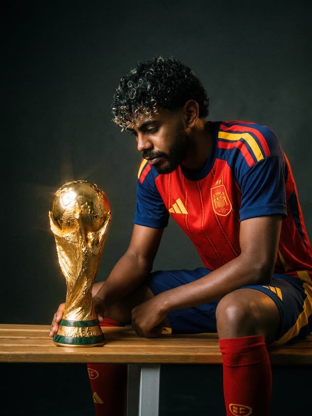 🧔🏽🪒 “If we’re gonna win the World Cup, I 𝐆𝐑𝐎𝐖 𝐀 𝐅𝐔𝐋𝐋 𝐁𝐄𝐀𝐑𝐃 𝐀𝐍𝐃 𝐀 𝐌𝐔𝐒𝐓𝐀𝐂𝐇𝐄 for three weeks!” 🏆😬

Lamine Yamal drops his special World Cup promise 🫣💈
