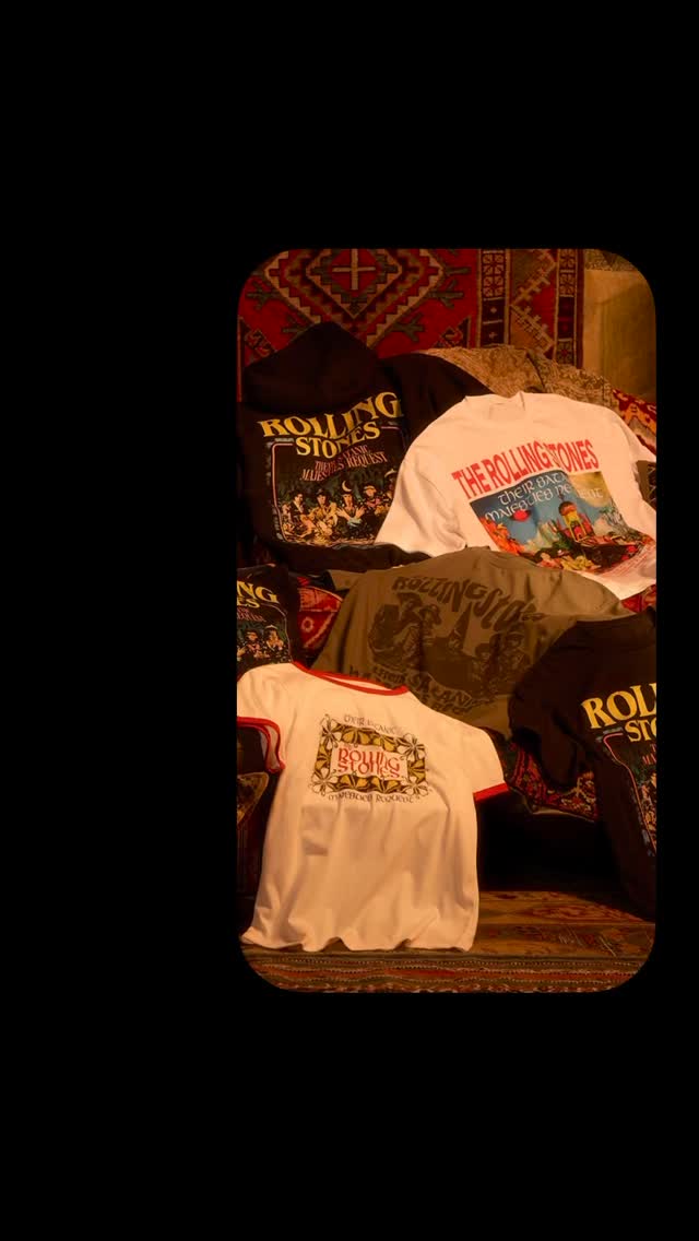Step inside Their Satanic Majesties Request…From classic album artwork to vintage-inspired graphics, this collection celebrates one of The Rolling Stones’ most colourful and adventurous releases.Available now at RS No.9 store and online. by @rollingstonesstore