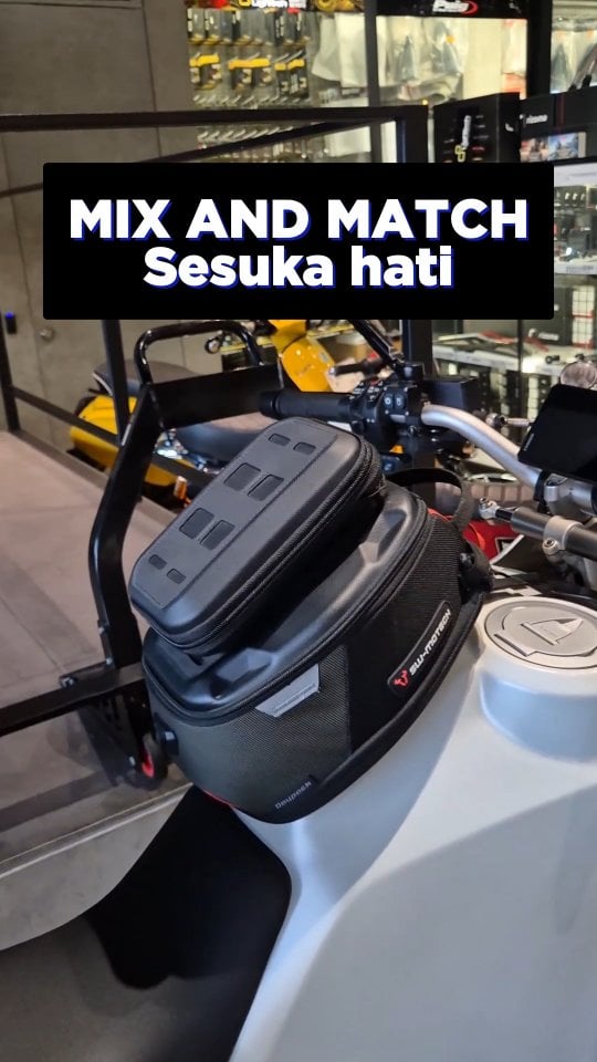 Buat udah pakai tas dari SW Motech yg tersedis MOLLE attachmentnya bisa langsung kalian aplikasikan nih, Additional accessory bag PRO Pocket bag utk di attach langsung ke tas SW Motech lainnya. by @one3motoshop