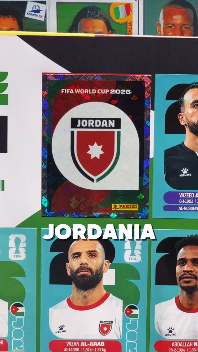 Acompáñame a llenar el álbum del Mundial… hoy le toca Jordania 🇯🇴🔥Déjame en los comentarios la siguiente selección.#AlbumMundial2026 #Mundial2026 #PaniniMundial #Jordania #Futbol by @davepautac