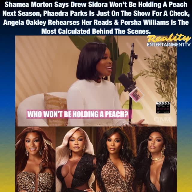 #ShameaMorton answers a series of questions about her ‘RHOA’ cast members. Shamea thinks #DrewSidora won’t be holding a peach next season, says #PhaedraParks is just on the show for a check, believes #AngelaOakley rehearses her reads & that #PorshaWilliams is calculated behind the scenes. 

[source: After The Edit Podcast]

#RHOA #RealHousewivesOfAtlanta #RealHousewives #BravoTV