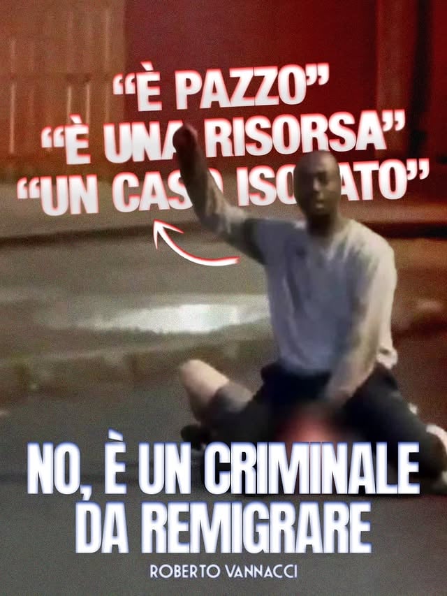 A Belfast un immigrato sudanese ha tentato di decapitare un passante.
Si tratta dell'ennesimo episodio di violenza da parte di una "risorsa", l'ennesimo attacco alla nostra civiltà.
La sinistra è già al lavoro per minimizzare e nascondere l'accaduto. Ma i fatti parlano chiaro: se importi il terzo mondo, diventi il terzo mondo.
REMIGRAZIONE!