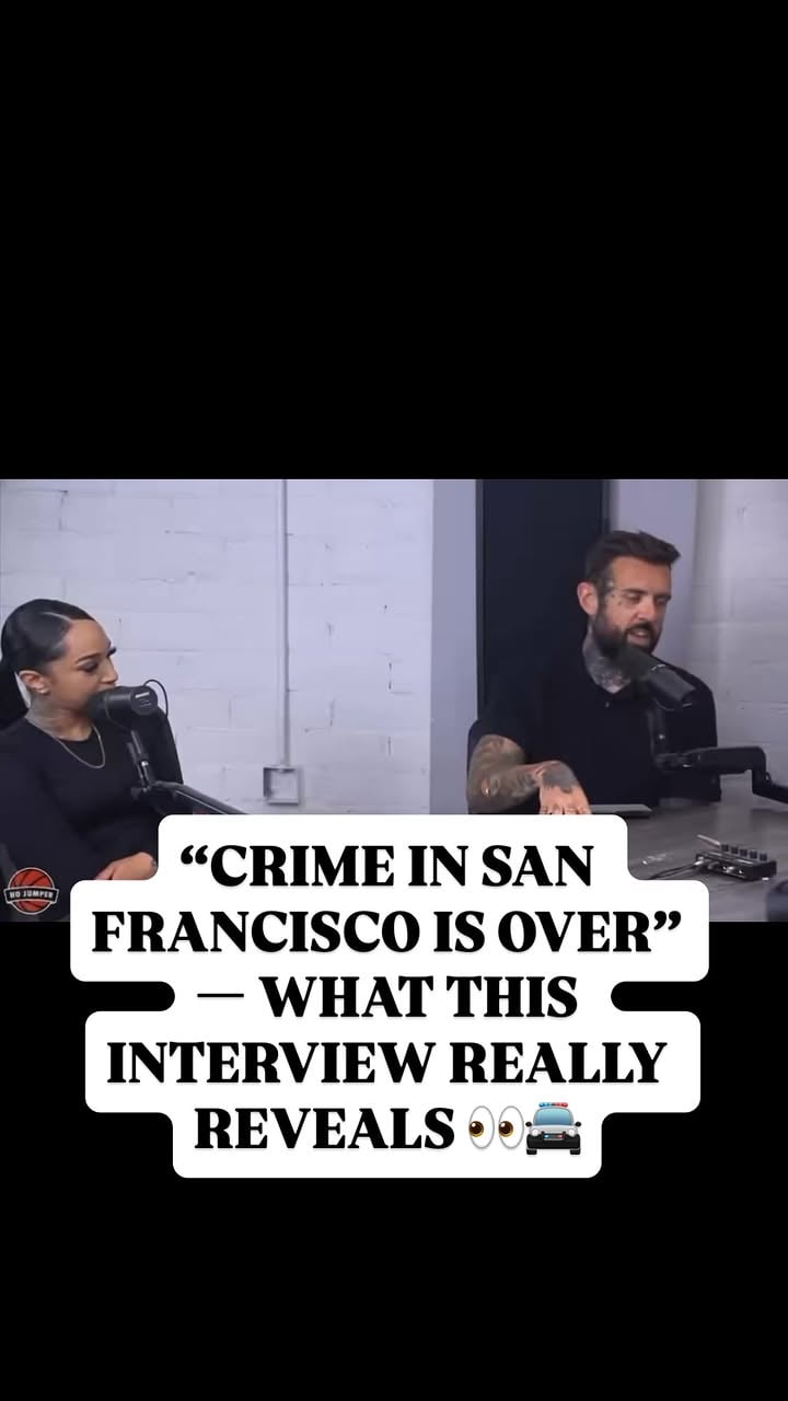 A recent interview clip from San Francisco is sparking a major debate online.

The conversation centers around how modern surveillance tools — including automated license plate readers and drone monitoring — are changing how crime is detected and potentially deterred.

Some argue that when the likelihood of being identified increases, public behavior shifts.

Others say the reality is more complex, and that crime patterns don’t disappear—they evolve.

This has now turned into a larger discussion about privacy, policing, and technology in urban spaces.

👇 What do you think: do surveillance systems actually reduce crime, or just change how it looks?  This interview raised more questions than answers.