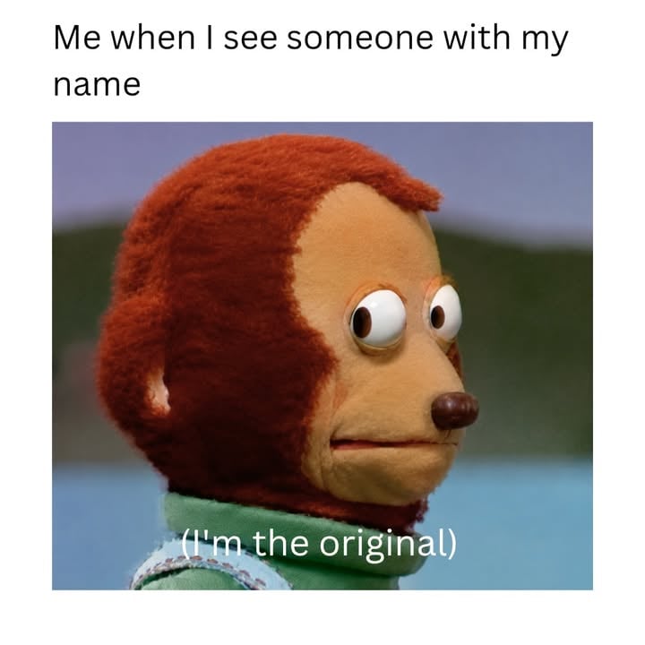 Kind of exciting 🤣

Interesting Fact:

Your Own Name Is the Most Powerful Word in Your Brain! Psychologists discovered that people are dramatically more influenced by individuals who share their name — a phenomenon called the “name-letter effect.” Studies found people are measurably more likely to marry someone with a similar name, move to cities resembling their name, and even choose careers matching their initials. Brain imaging shows your own name activates the brain’s self-recognition network instantaneously, even during sleep. Sharing a name with someone essentially shortcuts your brain’s trust filters, creating instant subconscious familiarity before a single conversation happens!

#reels #relatable #funny #explorepage #memes