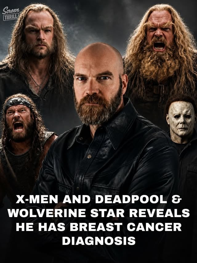 Tyler Mane, best known for playing Sabretooth in X-Men and Deadpool & Wolverine, Ajax in Troy, and Michael Myers in Halloween, has revealed that he has been diagnosed with breast cancer.

The actor shared that he begins chemotherapy today, writing:

“One in 750 men will be diagnosed with breast cancer in their lifetime, and I’m one of them.”

Breast cancer is often seen as a disease that primarily affects women, which is why many people are surprised to learn that men can develop it too.

We send Tyler our support as he begins treatment and raises awareness about a condition that often goes overlooked in men.

Wishing him strength and a successful recovery. ❤️ Drop a message of support for him below.

Follow @ScreenThrill for more news and updates.

#TylerMane #XMen #DeadpoolAndWolverine #HalloweenMovie #MovieNews