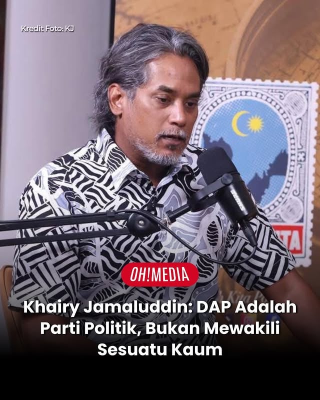 Khairy Jamaluddin menegaskan bahawa DAP merupakan sebuah parti politik dan bukannya mewakili mana-mana kaum tertentu. Beliau berpandangan bahawa perbezaan pendapat atau penolakan terhadap DAP perlu dilihat dalam konteks politik dan tidak seharusnya disalah tafsir sebagai sentimen perkauman.Psst! follow juga @ohmediaplus dan share story ini kepada kawan-kawan korang yang awesome!#ohmedia #ohnegara #ej by @ohmedia