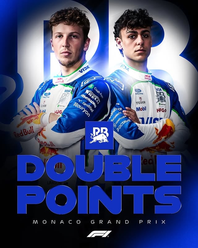 In the points together for the first time at @visacashapprb 🤝💙

#F1 #Formula1 #MonacoGP