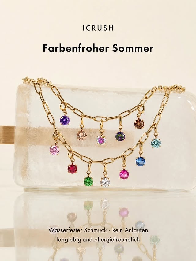 🌈 Welche Farbe bist Du heute? ✨💖🌸🌟Bunt, einzigartig und einfach DU.Mix & Match Deine Lieblings-Charms und kreiere Schmuck, der Deine Persönlichkeit erzählt.✨ 4 Schmuckstücke + 9 iCharms💖 More Choice, Better Price🌸 Nur €49,90Create your colorful story.#icrush #VacationMode #ChasingTheSun #JewelryForEveryJourney by @icrush_jewelry