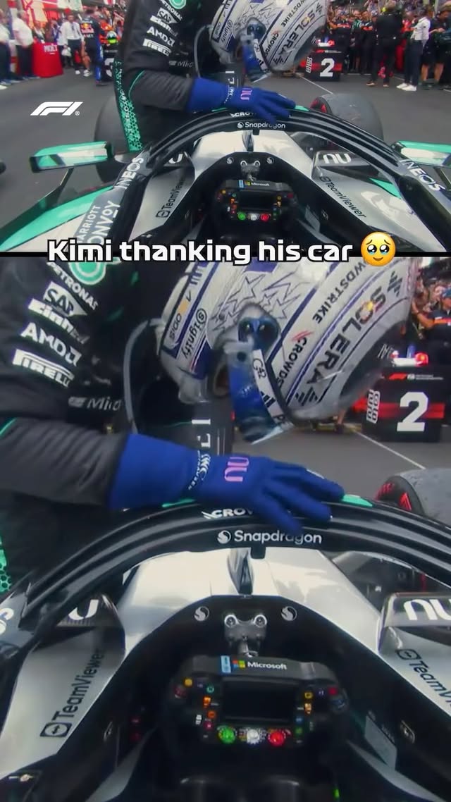 A pat on the halo for the W17 🙏

Kimi couldn't have done what he did in Monaco without the @mercedesamgf1 machinery 🥹

#F1 #Formula1 #MonacoGP